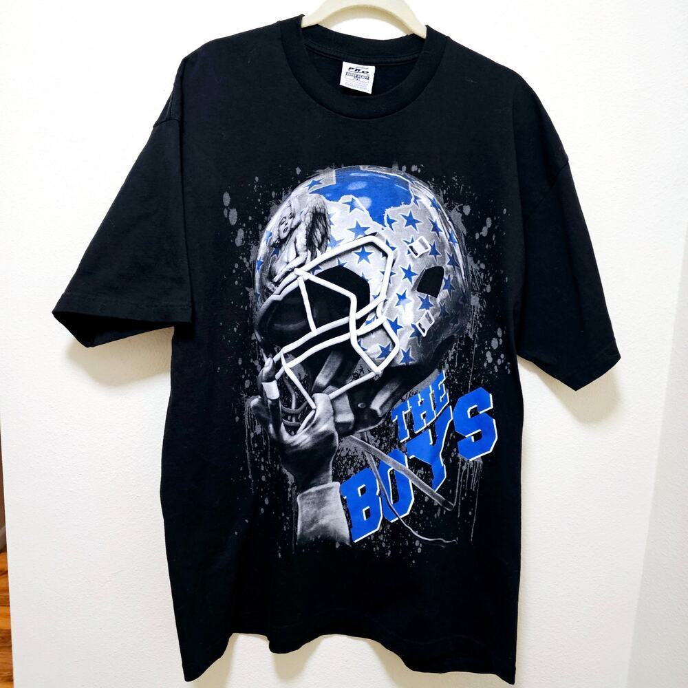 NFL Pro5 Dallas Cowboy 2XL The boys St‎ Certified Helmet T Shirt. Super Heavy